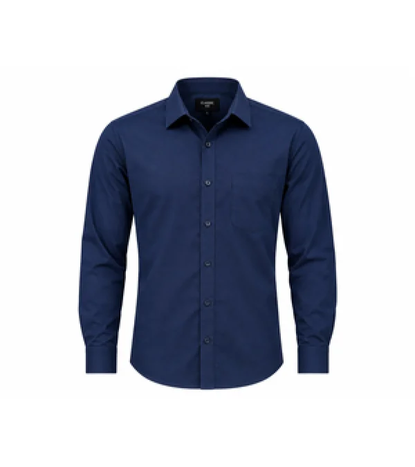 Classic Fit Navy Blue Men's Shirt